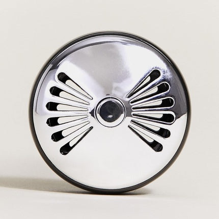 MAISON BERGER Adjustable Refillable Car Air Freshener Vent Clip Diffuser Set 1.75" Diameter x 1.25" Depth Made in France On/Off Flash Gun Metal