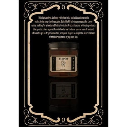Bandido Hair Styling Gel with Hair Protection & Strong Hold 03 Keratin