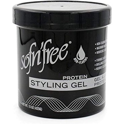 Sofn'free Protein Styling Gel Non Flaky Formula for Firm Styling Control 425g