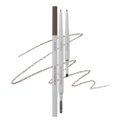 Rom&nd HAN ALL SHARP BROW C2 Grace Taupe Dual-Sided Fine Tip Shapes Defines Fills Brows Natural Makeup Sharp Tip Applicator K-Cosmetics