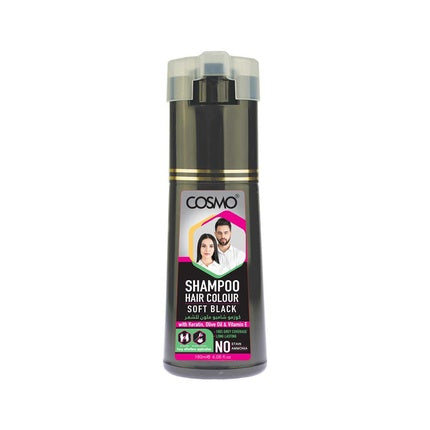 Cosmo Cosmetics Hair Colour Shampoo Soft Black 180ml