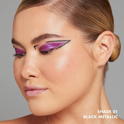 Nyx Professional Makeup Epic Wear Metallic Liquid Liner Long-Lasting Waterproof Eyeliner Black