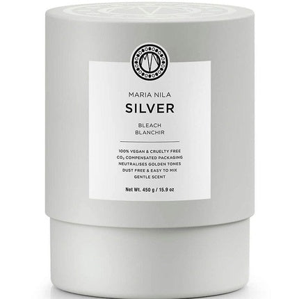 Maria Nila Bleach Collection Silver For Neutralisation Of Yellow Tones Hair Oxidant Powder - 450 G