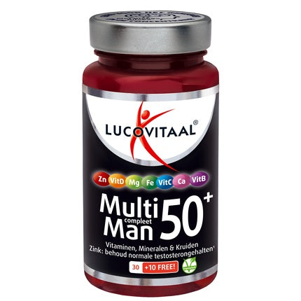Lucovitaal Multi Compleet Man 50+ Multivitamin Supplement