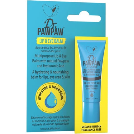 Dr.PAWPAW Lip & Eye Balm with Hyaluronic Acid - Multipurpose Lip & Eye Balm with Natural Pawpaw and Hyaluronic Acid