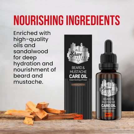 The Shave Factory Beard and Mustache Care Oil