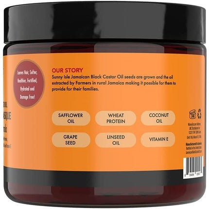 Sunny Isle Jamaican Castor Oil Intensive Repair Masque Black Coconut 16 Fl Oz