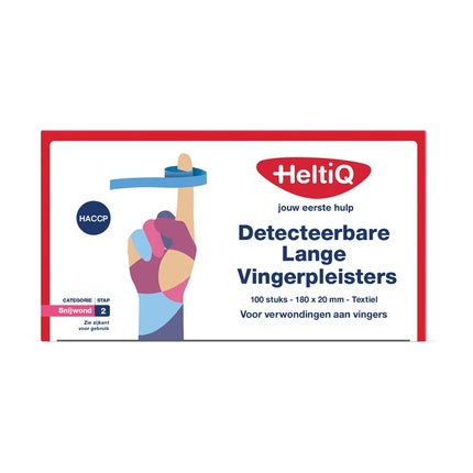 Heltiq Detectable Long Finger Plasters Textile 180x20mm