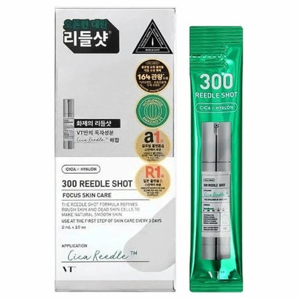 Vt Cosmetics Reedle Shot 300 Microneedle Face Booster 10 x 2ml
