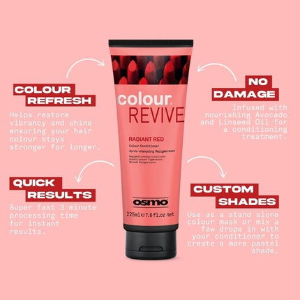 Osmo Color Revive Scarlet Deep Fire Red Conditioning Toning Mask Vegan