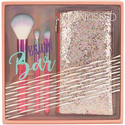 Sunkissed Sunkissed Brush Bar Gift Set 3 Makeup Brushes + Makeup Handbag