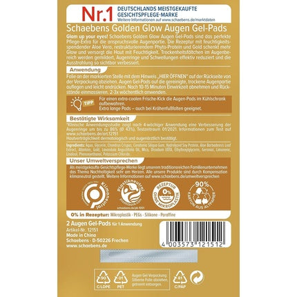 Schaebens Golden Glow Eye Gel Pads Multi Effect Reduce Dark Circles