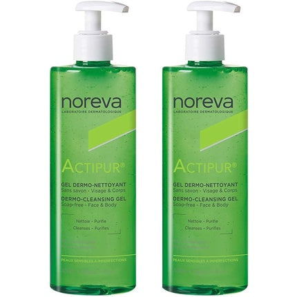 Noreva Actipur Purifying Dermo-Cleansing Gel 400ml - Pack of 2