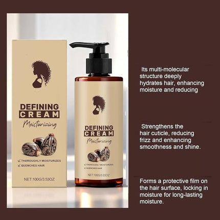 Curl Defining Cream 100ml Curling Lotion for Wavy Hair Lightweight Leave-In