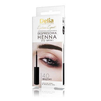 Delia Eyebrow Expert Single-Component Express Eyebrow Henna 4.0 Brown 6ml