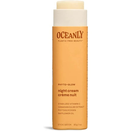 ATTITUDE Oceanly Night Cream Stick EWG Verified Plant and Mineral-Based Ingredients Vegan Skin Care Products PHYTO GLOW Unscented 30 grams