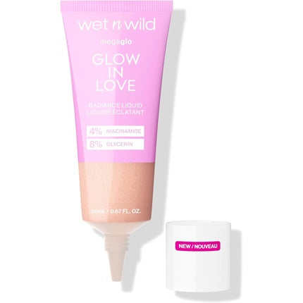 Wet n Wild Mega Glo Glow in Love Liquid Highlighter with Niacinamide and Vitamin E Illuminating Drops