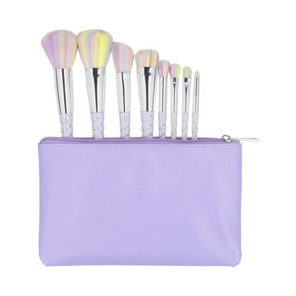 ilu Basic Set 8 Makeup Brushes with Unicorn Bag