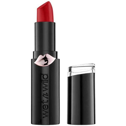 Wet n Wild Megalast Lipstick Long-Lasting Moisturizing Matte Lipstick with Microsphere Technology Natural Extracts Coenzyme Q10 Vitamin A & E Stoplight Red