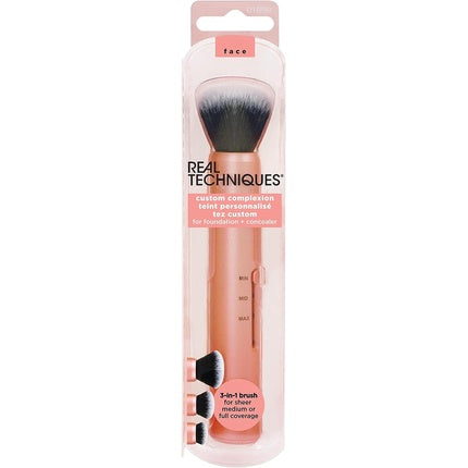 Real Techniques Slide 3-in-1 Makeup Brush for Foundation and Concealer Multicolor