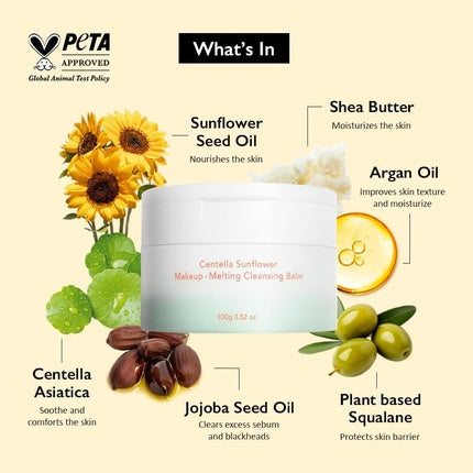 Haruharu Wonder Centella Sunflower Makeup-Melting Cleansing Balm 100g