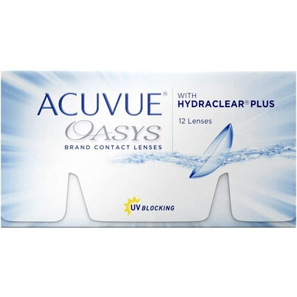 ACUVUE OASYS 2-Week Contact Lenses for Day and Night with -3.25 Dpt and BC 8.4 - UV Protection, Dryness Protection & Extremely Comfortable Wear - Pack of 12