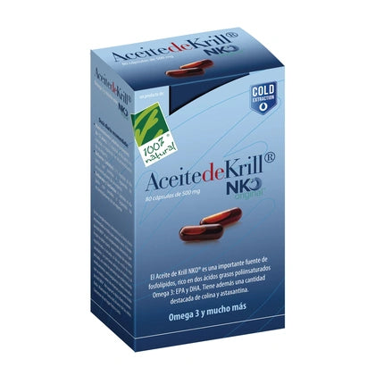 100 Natura Krill Oil Nko 80 Capsules Of 500 Milligrams