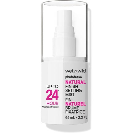 Wet n Wild Photo Focus Natural Finish Setting Mist Makeup Setting Spray with Vitamin B5 and E Lightweight Formula 24 Hour Long-Lasting