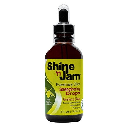 Ampro Shine 'N Jam Strengthening Drops with Rosemary & Olive 40 Fl Oz