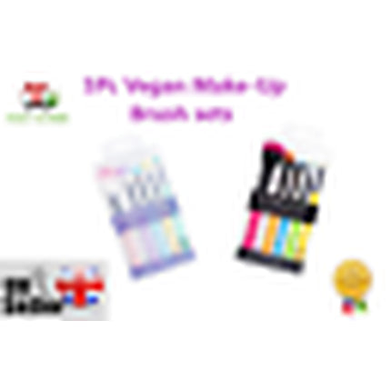 Chique 5 Piece Vegan Makeup Brush Set Cosmetic Applicator Gift