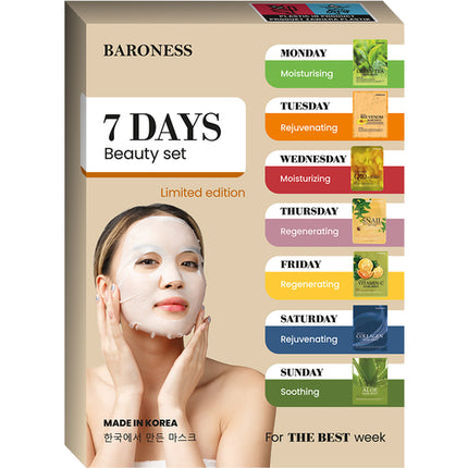 Baroness 7-Day Sheet Mask Set
