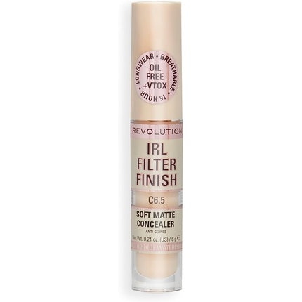 Makeup Revolution IRL Filter Finish Concealer Medium to Full Coverage C6.5 6g