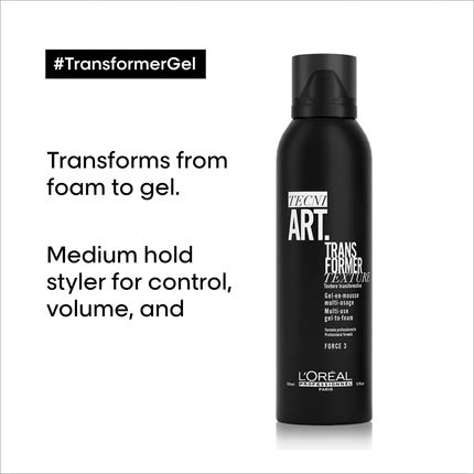 L'Oréal Professionnel TECNI.Art Transformer Hair Gel for Control, Volume and Movement 150ml