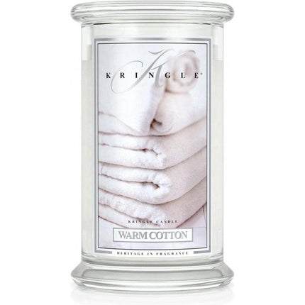 Large Scented Candle With Two Wicks Warm Cotton 623g