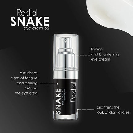 Rodial Snake Eye Cream 02 Firming Eye Cream for Wrinkles and Fine Lines 15ml