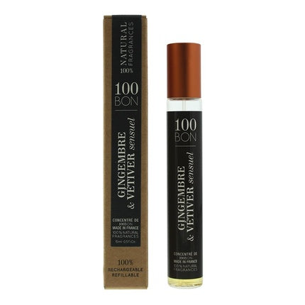 100 Bon Ginger Vetiver Sensual Eau De Parfum 15ml Unisex Spray