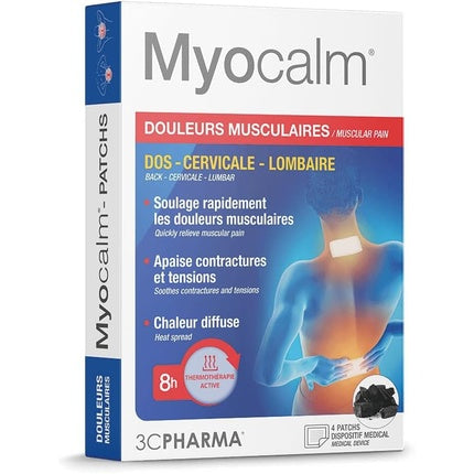 3c Pharma Myocalm Muscle Pain Patches - Pack of 4