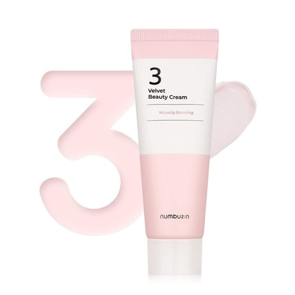numbuzin No.3 Velvet Beauty Cream Facial Makeup Primer with Niacinamide 2.02 fl oz