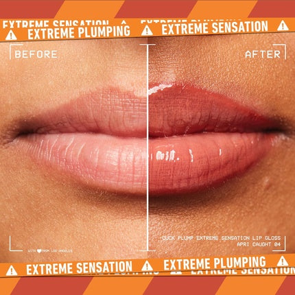 NYX Professional Makeup Lip Plumping Gloss Intense Colour High Pigmentation Extreme Shine Finish Infused with Spicy Ginger Vegan Formula Duck Plump Apri Caught