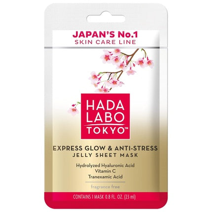 Hada Labo Tokyo Premium Express Glow Anti-Stress Jelly Sheet Mask