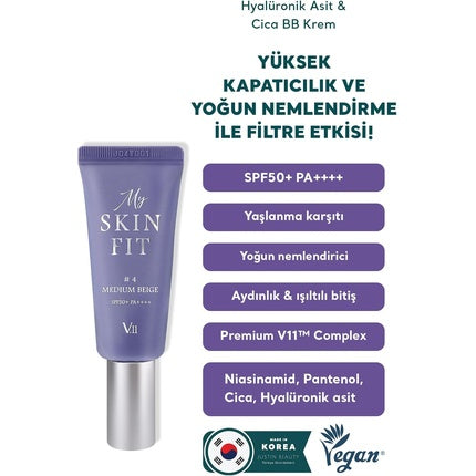 Village11factory My Skin Fit BB Cream #4 Medium Beige 20ml