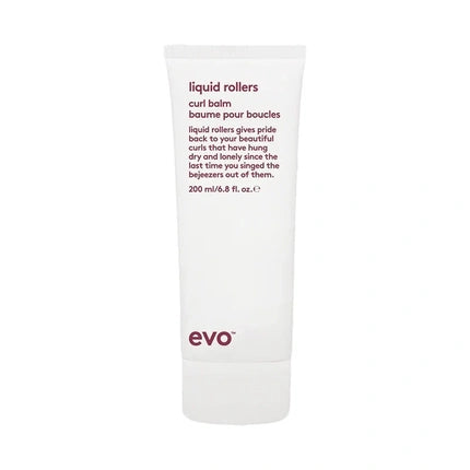 Evo Curl Liquid Rollers Curl Balm 200ml Antifrizz Curl Balm For Curly Hair