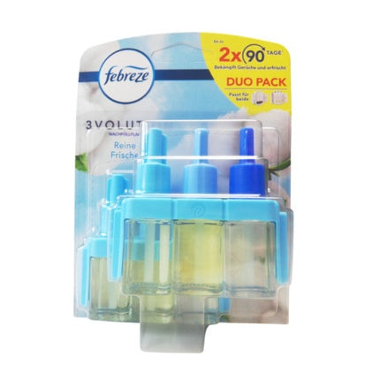 Febreze 3volution Pure Freshness Duo 2x 20ml Refill Fragrance Plug