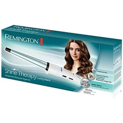 Remington Shine Therapy Curling Wand 13-25mm - with Moroccan Argan Oil Ceramic Coating up to 210°C - CI53W
