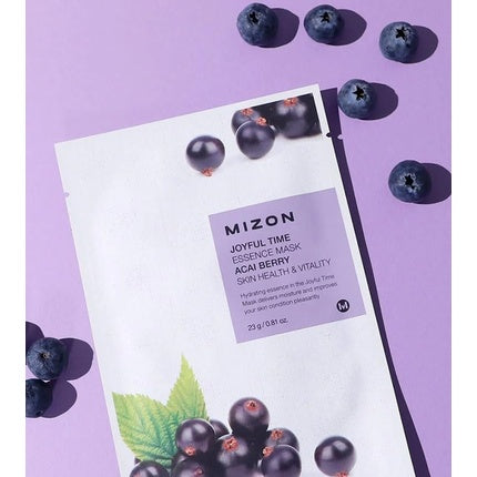 Plátýnková 3D Mask with Acai Berry for Healthy Skin and Vitality Joyful Time Essence Mask Acai Berry 23g