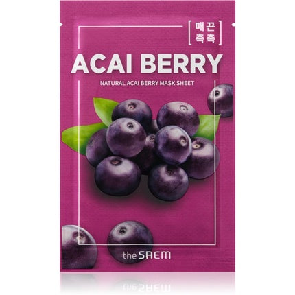 THE SAEM Natural Acai Berry Sheet Mask 21ml