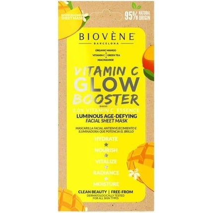 Biovene Barcelona Vitamin C Glow Booster Sheet Mask