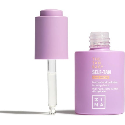 3ina Makeup The Tan Easy Self-Tan Face Drops with Panthenol