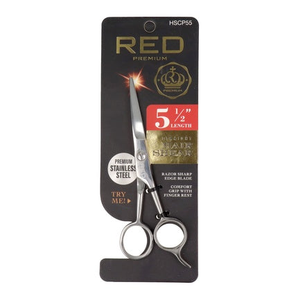 Red Kiss Premium Straight Hair Shear 55 - Professional Hair Cutting Tool