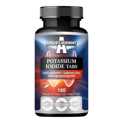 Apollo's Hegemony Potassium Iodide Tablets Dietary Supplement 180 Capsules